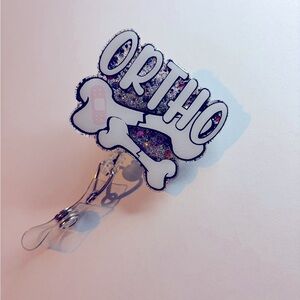 Ortho badge reel! Bones, nurse, healthcare, bandaid.